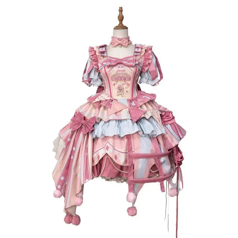 New Fiesta Carnival Halloween Cos Cosplay Circus Fairy Tale Opening Lolita Skirt LO Skirt