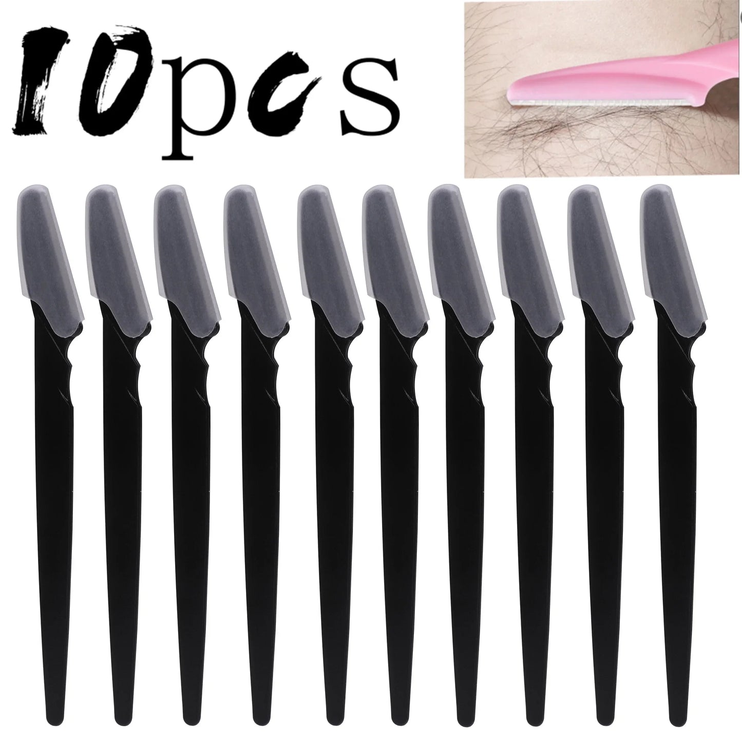 Wholesale 5/10/30/40pcs Razor for Trimmer and Women Eyebrow and Men Shaver with Hair Razor and Face Protective Cover,Safe rap