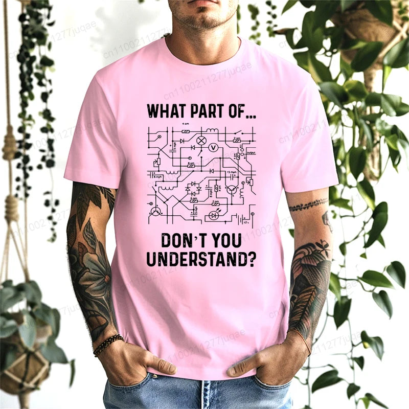Electrical Engineer Engineering Sarcasm Engineer Funny Print Men's T-Shirt Graphic Tees for Men and Women Tops Tees Streetwear