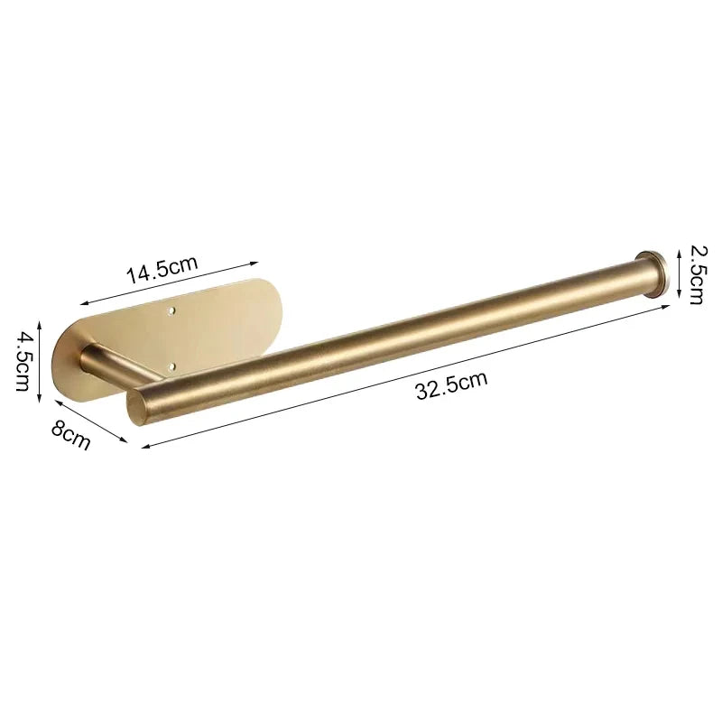 Wall Mounted Self Adhesive Paper Towel Holder Toilet Roll Rack Napkin Dispenser Kitchen Bathroom Accessories