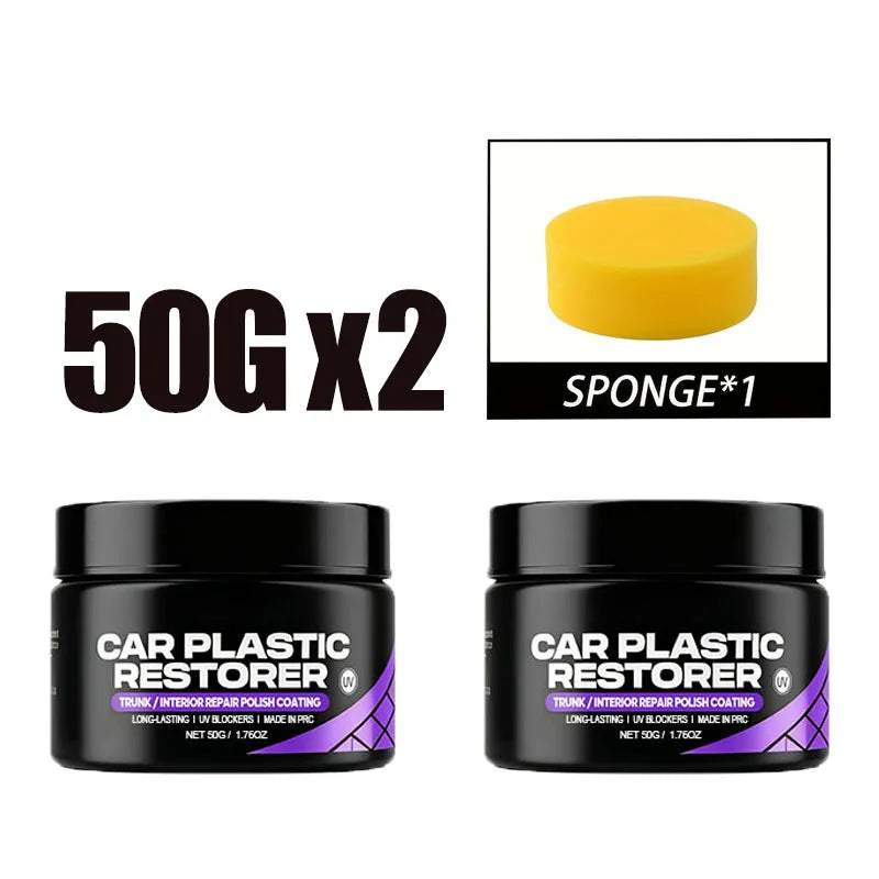 Car Plastic Restorer Back To Black Gloss Car Cleaning Products Plastic Leather Restore Auto Polish And Repair Coating Renovator