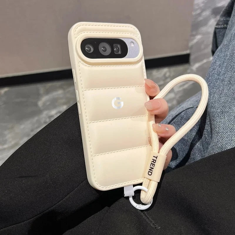 Hot Ins Top-selling Street Shoes Sneaker Case For Google Pixel 10 9 A/Pro XL 8 7 6 A/Pro Down Jacket Cloth Shcokproof Soft Cover