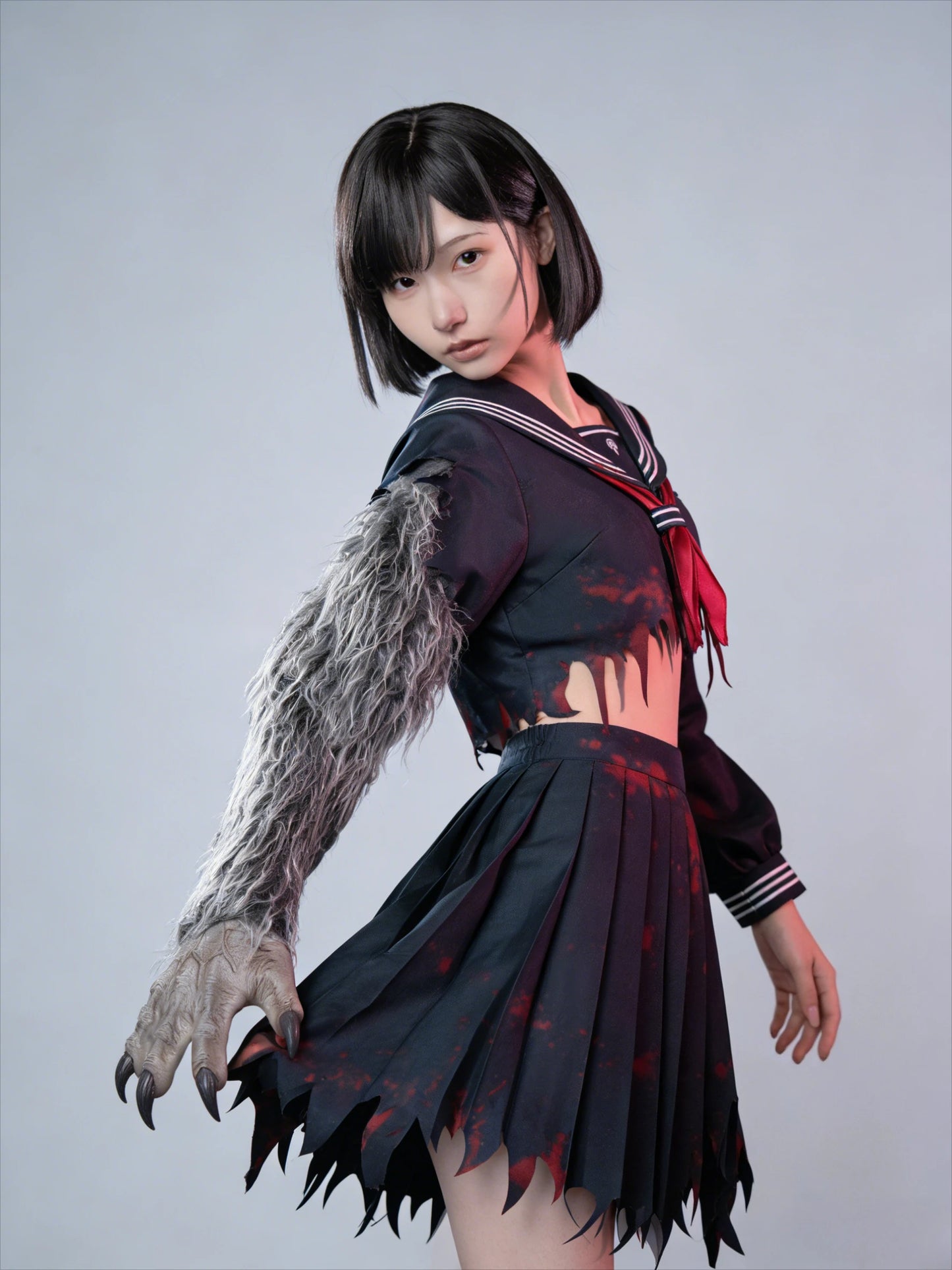 Shimizu Hinako Cosplay Costumes Wig Sailor School Uniform Game Silent Hill f Halloween Carnival Party Christmas Outfits Women