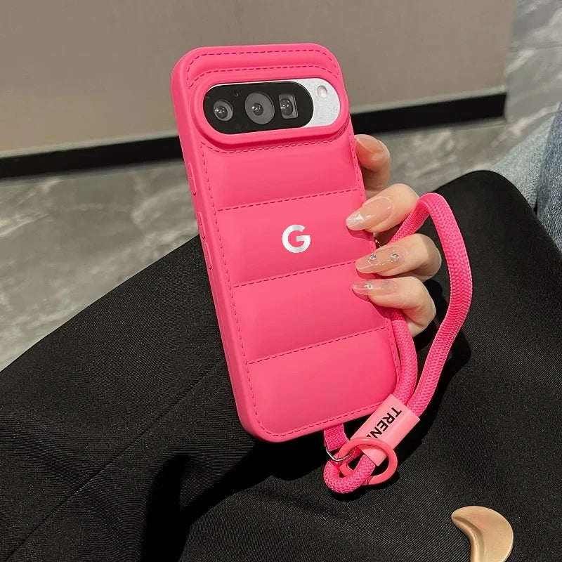 Hot Ins Top-selling Street Shoes Sneaker Case For Google Pixel 10 9 A/Pro XL 8 7 6 A/Pro Down Jacket Cloth Shcokproof Soft Cover