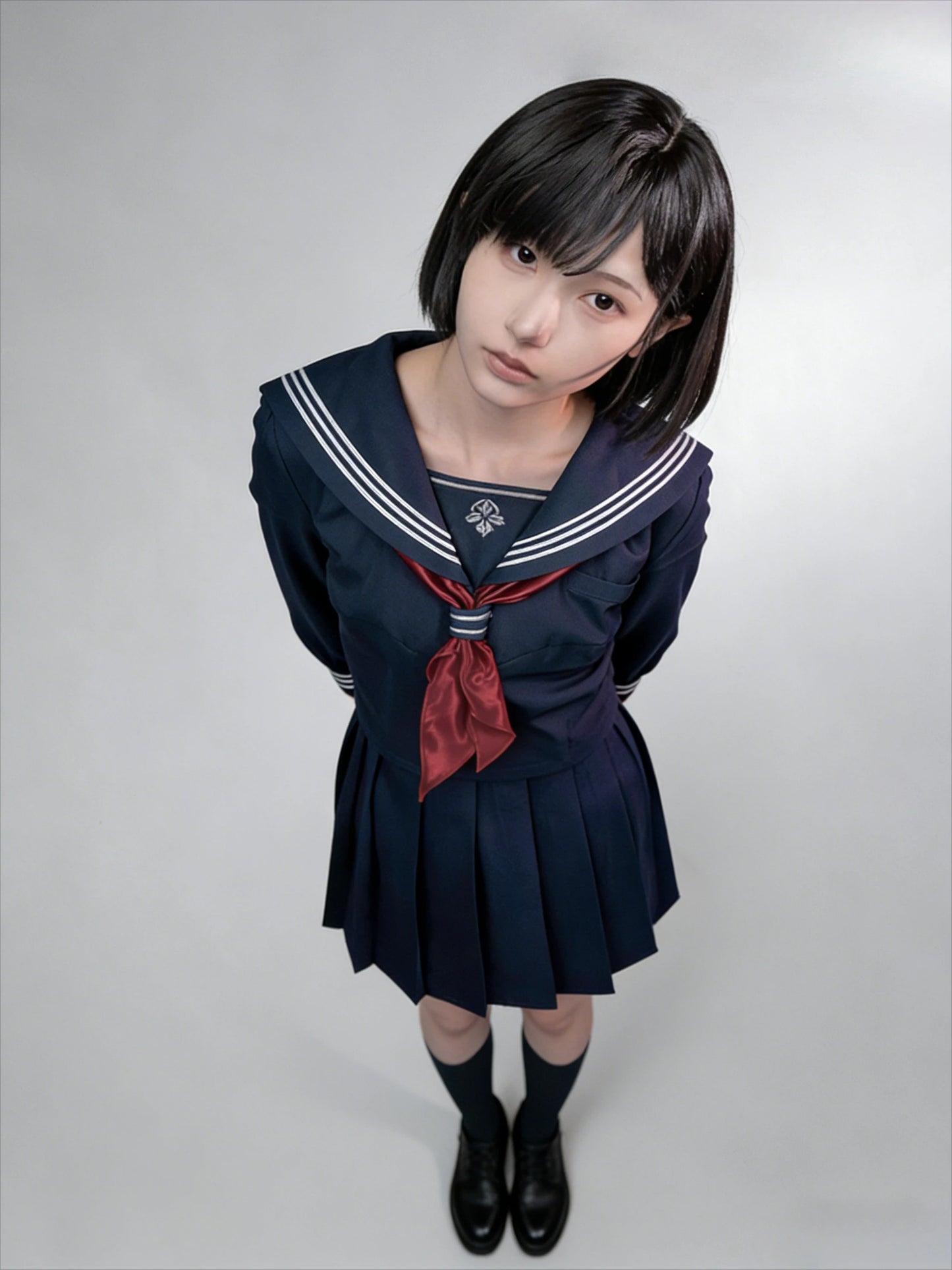 Shimizu Hinako Cosplay Costumes Wig Sailor School Uniform Game Silent Hill f Halloween Carnival Party Christmas Outfits Women