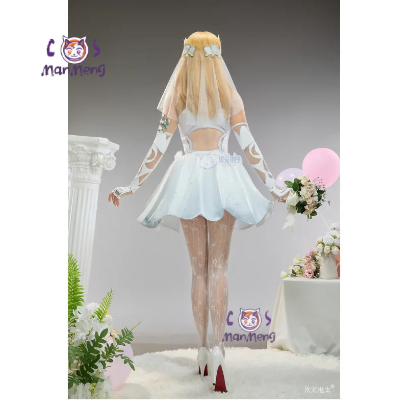 Invisible Woman Susan Storm Richards Cosplay Rivals Costume Halloween Party Women Fantasy Wedding Dress Gloves Socks Sexy Set