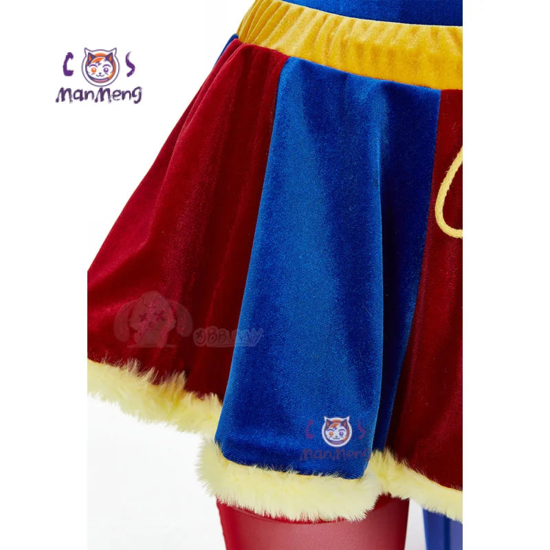 Anime Amazing joker Girl Digital Circus Pomni Cosplay Costume Game Circus jumpsuit hat socks coat Halloween men women outfit