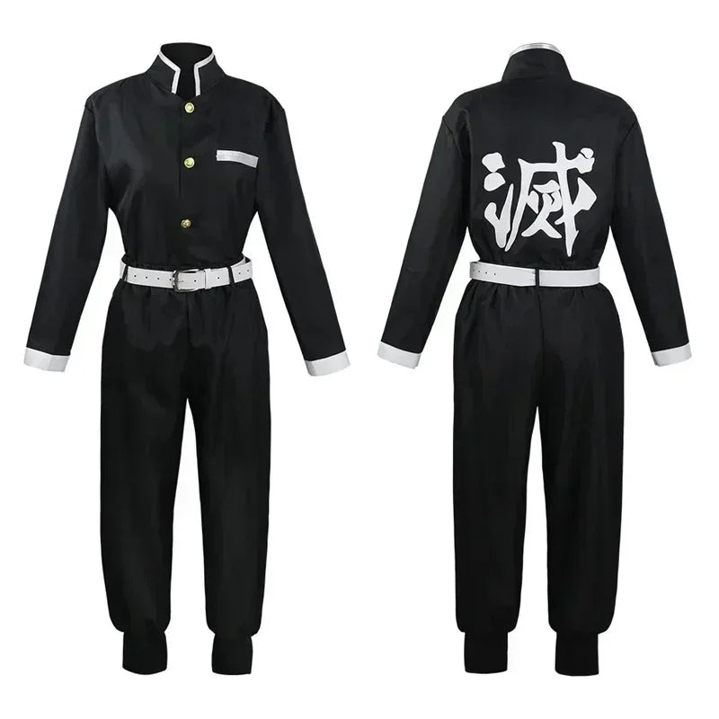 2025 Halloween Anime Demon Slayer Tomioka Giyuu Cosplay Costume Accessories Suit Uniforms Kimetsu No Yaiba Costumes Wig