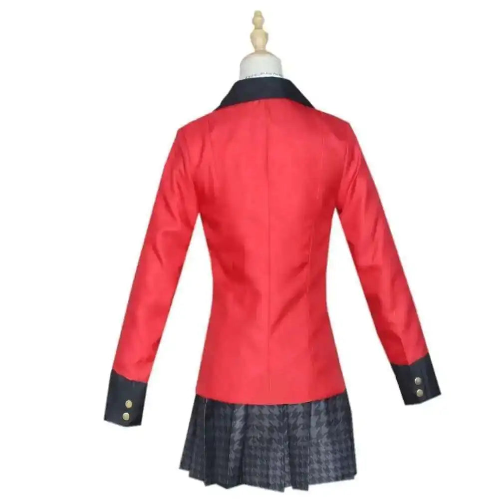 Anime Kakegurui Jabami Yumeko Cosplay Costume Halloween Sayaka Compulsive Gambler Japanese School Girls JK Uniform Halloween