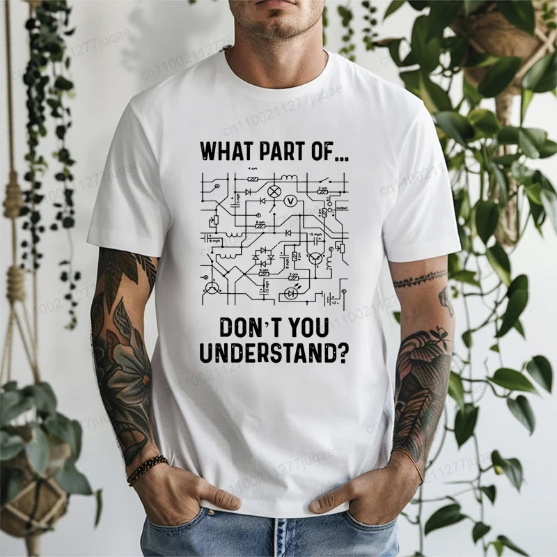 Electrical Engineer Engineering Sarcasm Engineer Funny Print Men's T-Shirt Graphic Tees for Men and Women Tops Tees Streetwear