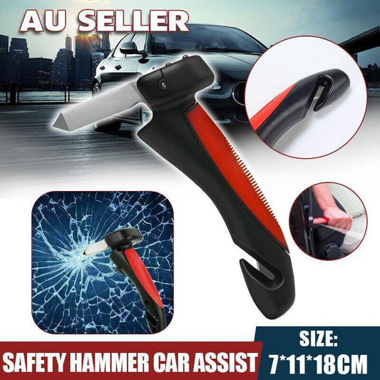 Car Door Handle Disability Elderly Standing Aid Cane Glass Breaker Flashlight Au