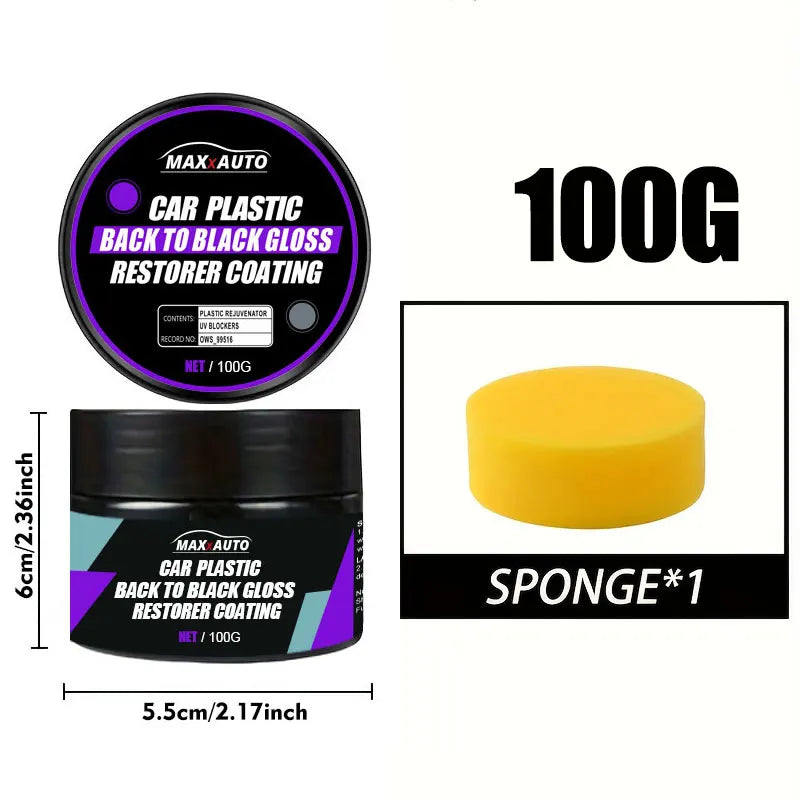Car Plastic Restorer Back To Black Gloss Car Cleaning Products Plastic Leather Restore Auto Polish And Repair Coating Renovator