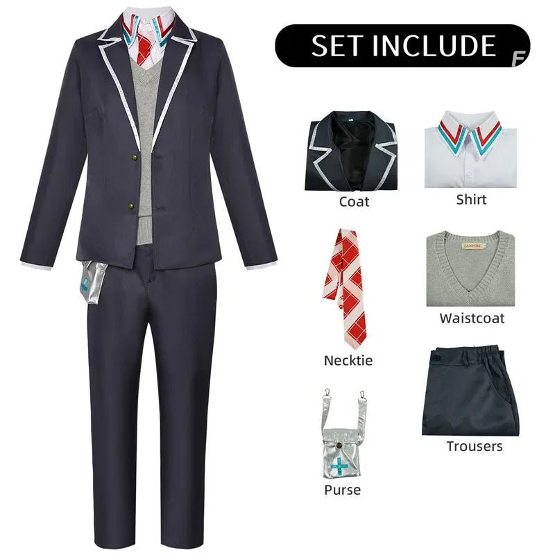 Vtuber Kenmochi Toya Cosplay Costume Adult Carnival   Anime Uniform Halloween Party Costumes Women Masquerade  Game