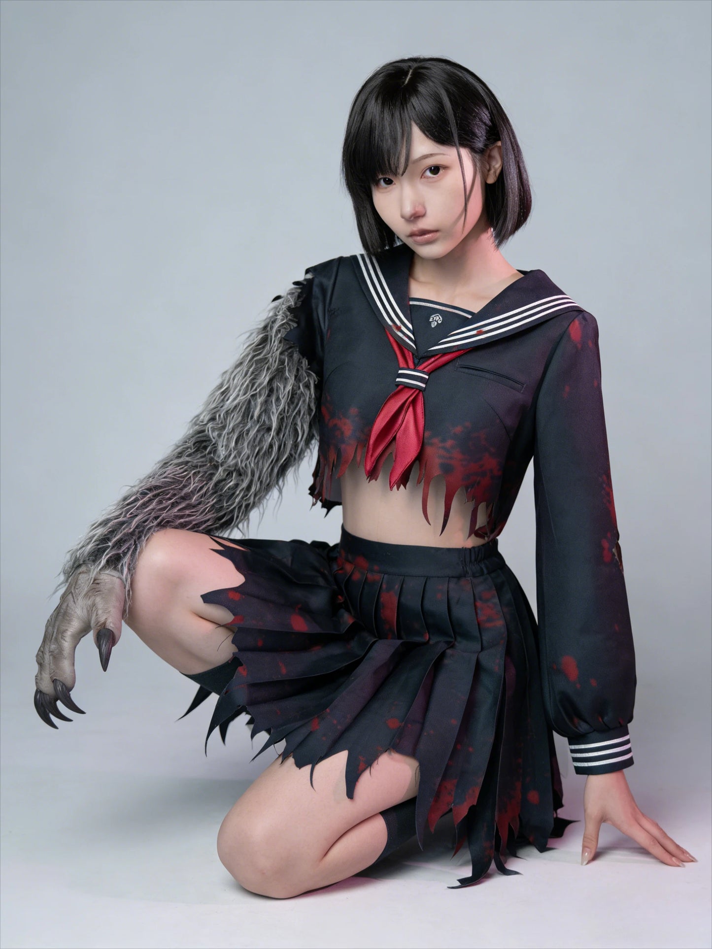 Shimizu Hinako Cosplay Costumes Wig Sailor School Uniform Game Silent Hill f Halloween Carnival Party Christmas Outfits Women