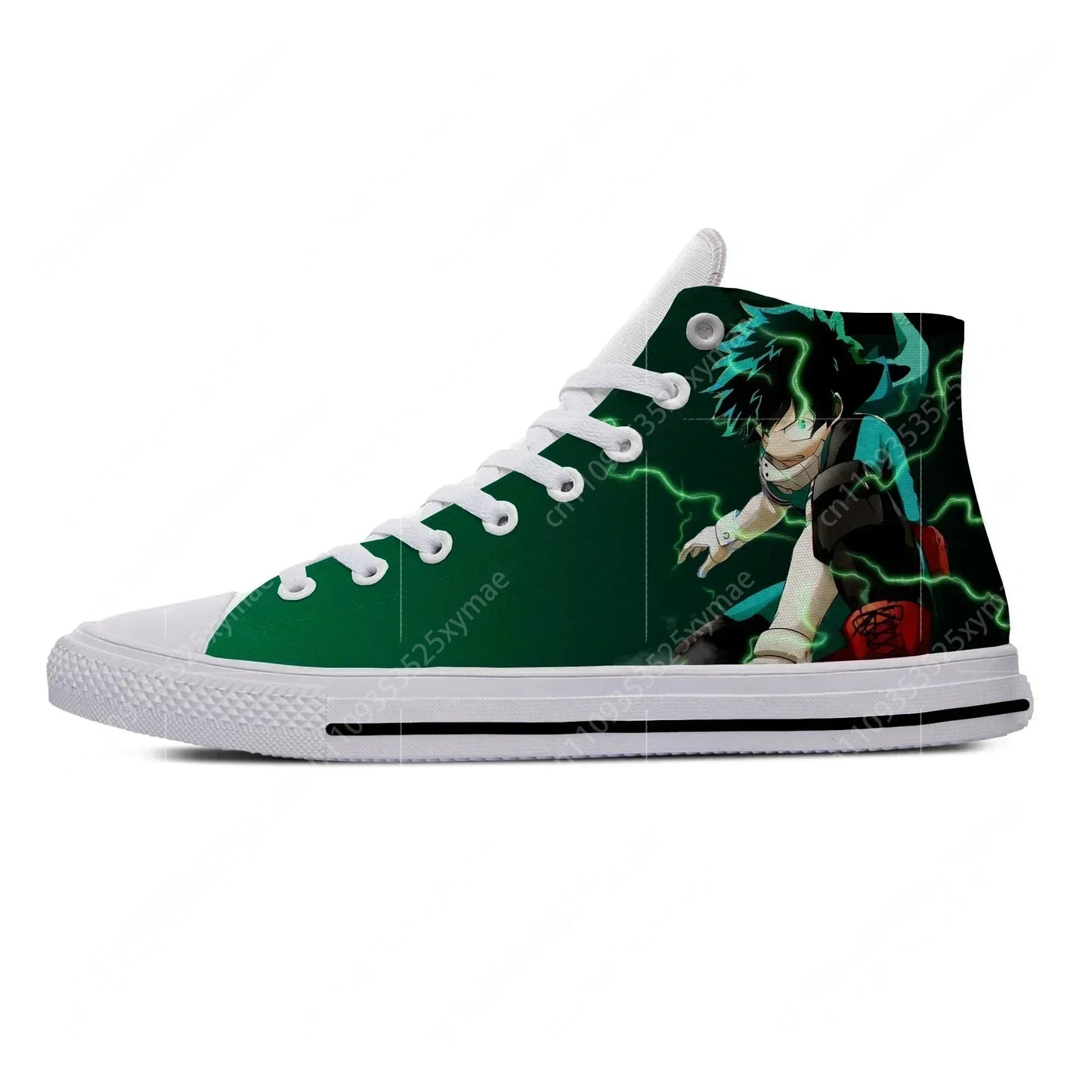 Anime My Hero Academia Midoriya Izuku Deku Hot Cool Casual Cloth Shoes High Top Harajuku Breathable 3D Print Men women Sneaker