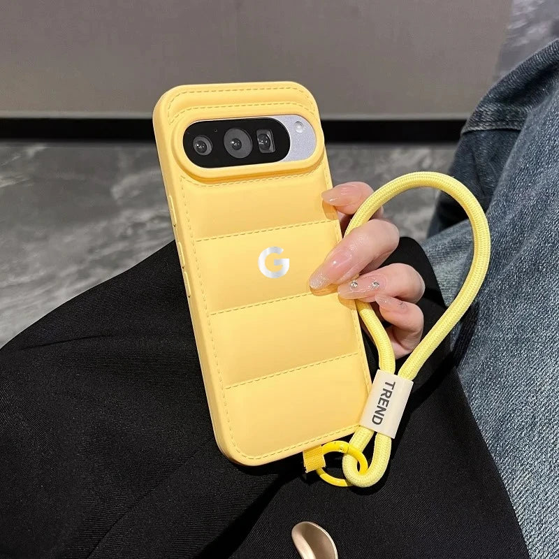 Hot Ins Top-selling Street Shoes Sneaker Case For Google Pixel 10 9 A/Pro XL 8 7 6 A/Pro Down Jacket Cloth Shcokproof Soft Cover