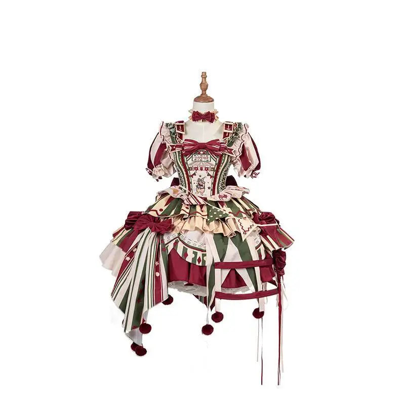 New Fiesta Carnival Halloween Cos Cosplay Circus Fairy Tale Opening Lolita Skirt LO Skirt