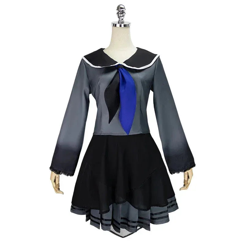 Project Sekai Game Asahina Mafuyu Anime Cosplay Costume Uniform Wig Full Set for Women Girls Halloween Carnival Party Role Play