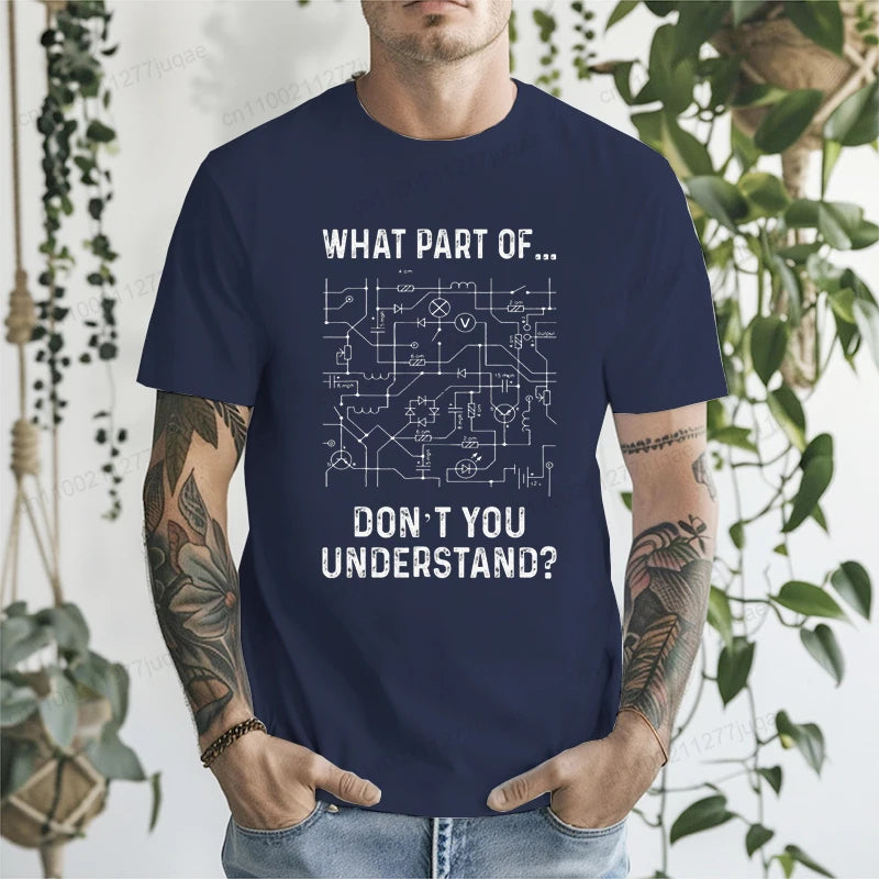 Electrical Engineer Engineering Sarcasm Engineer Funny Print Men's T-Shirt Graphic Tees for Men and Women Tops Tees Streetwear