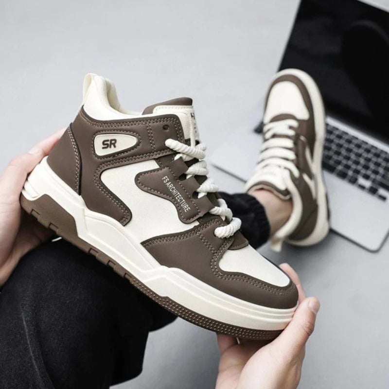 Sports Platform High Cut Boots for Men Spring Autumn Lace Up Man Shoes Comfortable Non Slip Hot Selling New Offer Footwear Sale