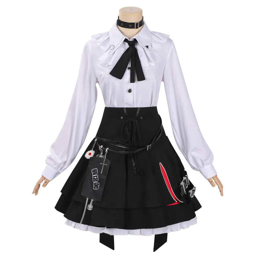 NTE Lacrimosa Cosplay Costume Neverness to Everness Lacrimosa Coat Shirt Skirt Socks Full Set