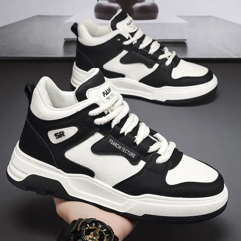 Sports Platform High Cut Boots for Men Spring Autumn Lace Up Man Shoes Comfortable Non Slip Hot Selling New Offer Footwear Sale
