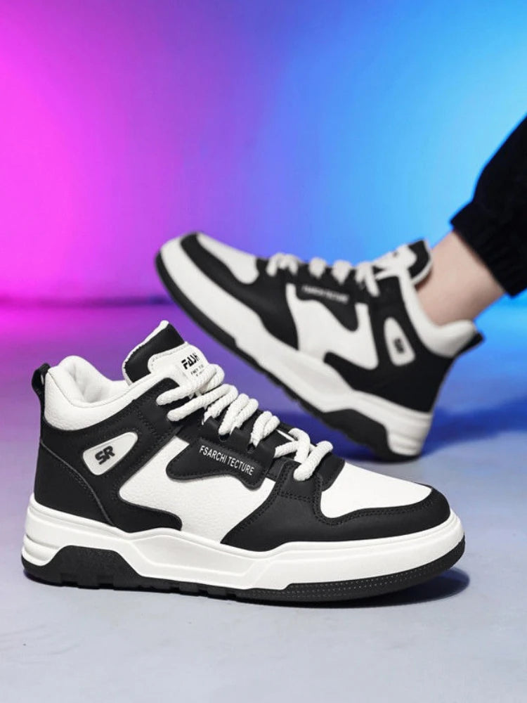 Sports Platform High Cut Boots for Men Spring Autumn Lace Up Man Shoes Comfortable Non Slip Hot Selling New Offer Footwear Sale