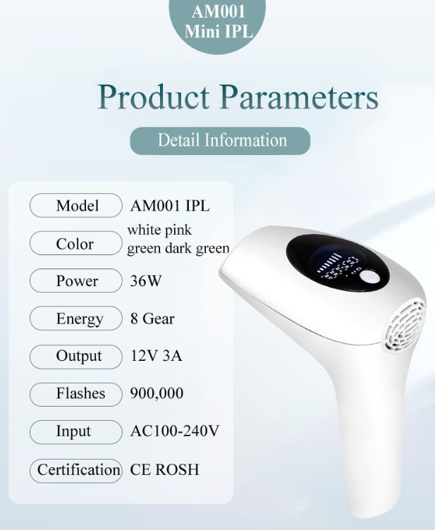 Mini Home Laser Hair Removal Device for Painless Use