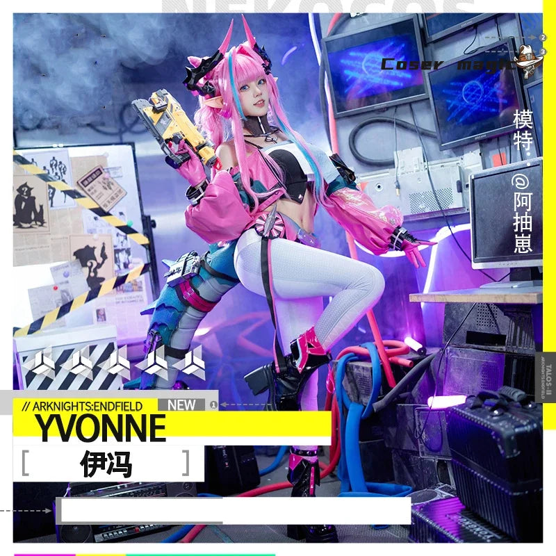 yvonne from arknights yvonne cosplay costume for women game halloween costumes dress