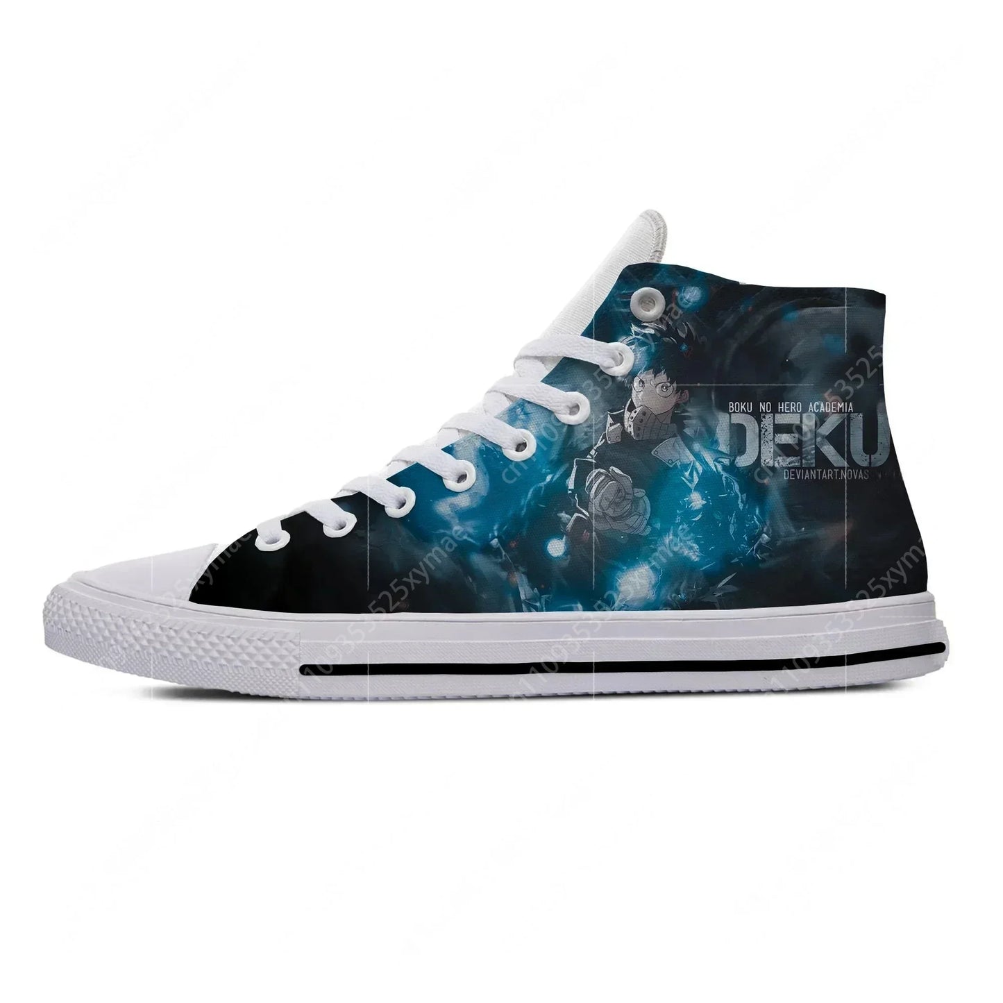 Anime My Hero Academia Midoriya Izuku Deku Hot Cool Casual Cloth Shoes High Top Harajuku Breathable 3D Print Men women Sneaker