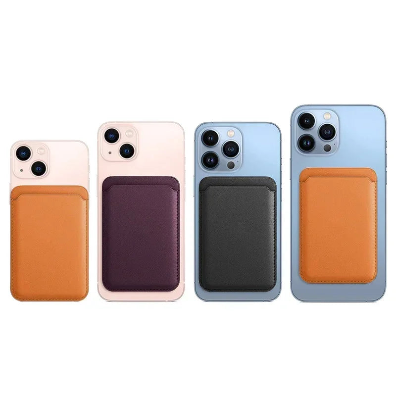 2026 Top Selling！Phone Accessories Magnetic Wallet Holder Leather Case For iPhone13/12/14/15/16/17 Pro Max Phone Card Holder