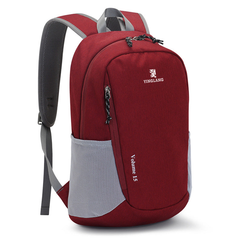 15L Outdoor Leisure Backpack Waterproof & Lightweight, Large Capacity Daypack for Hiking/Camping/Travel