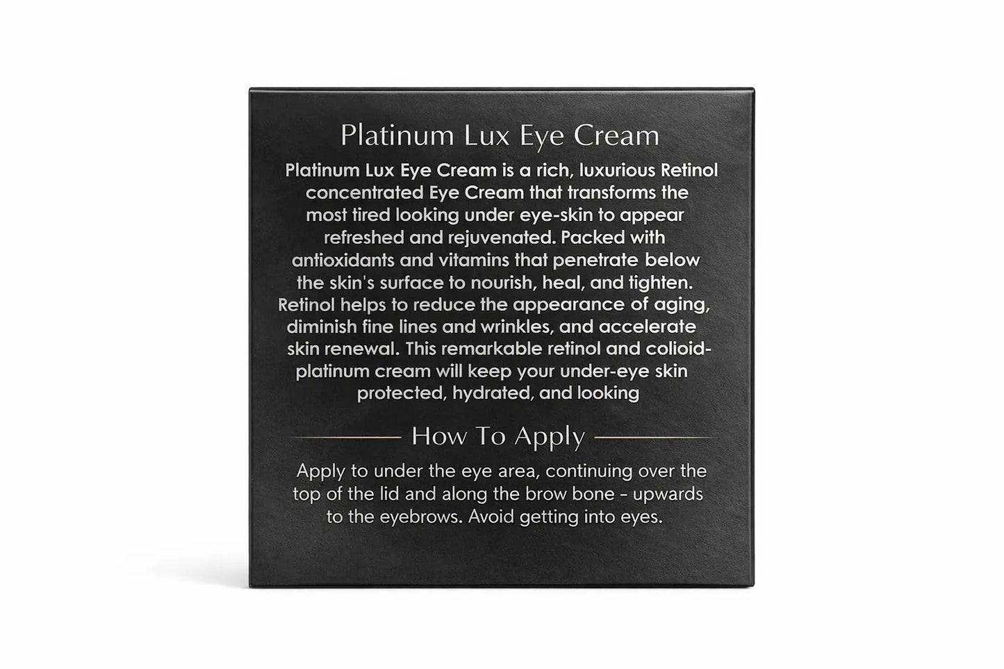 Platinum Lux Eye Cream