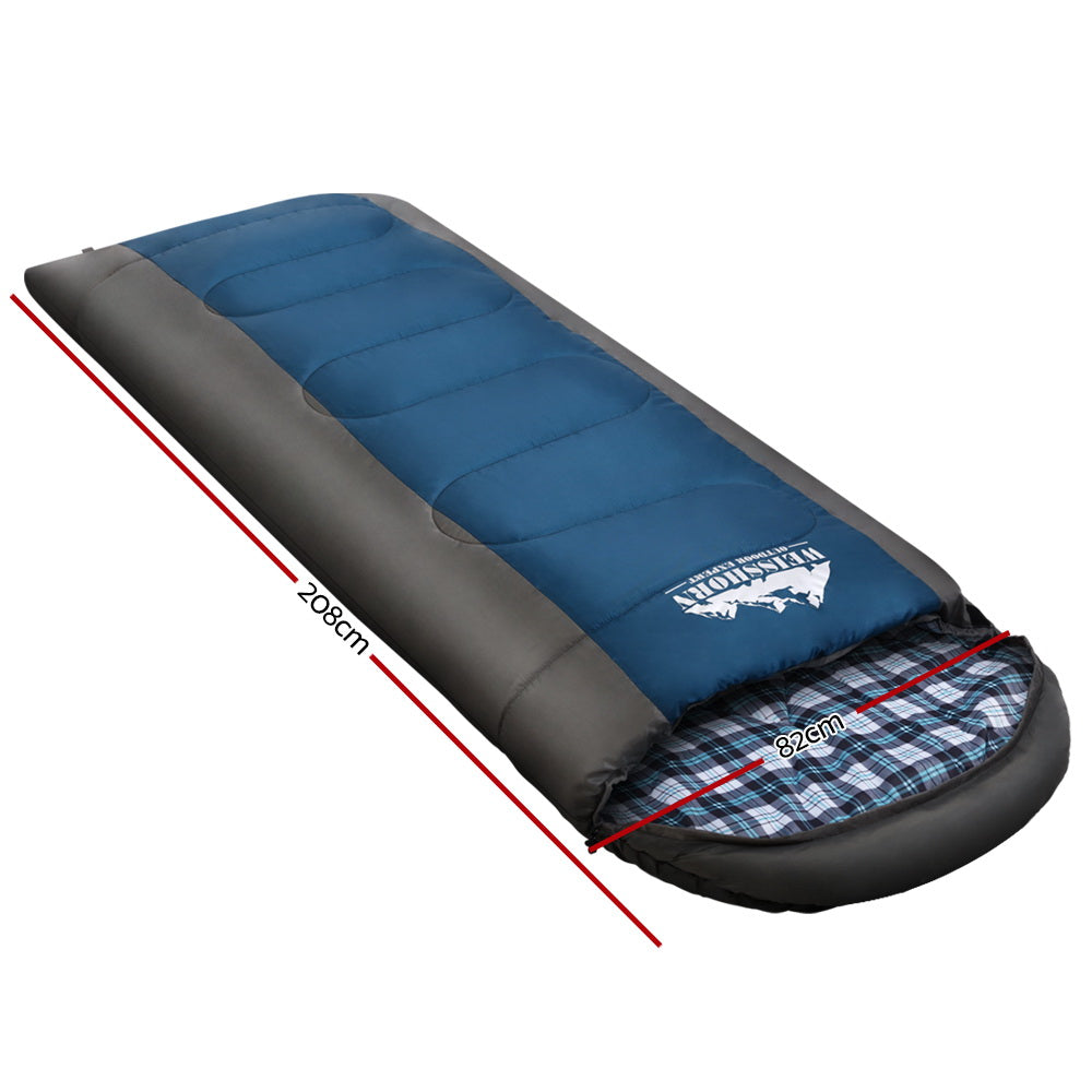 NNEDSZ Sleeping Bag Bags Single Camping Hiking -20°C to 10°C Tent Winter Thermal Navy