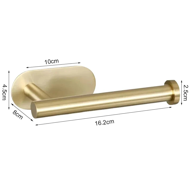 Wall Mounted Self Adhesive Paper Towel Holder Toilet Roll Rack Napkin Dispenser Kitchen Bathroom Accessories