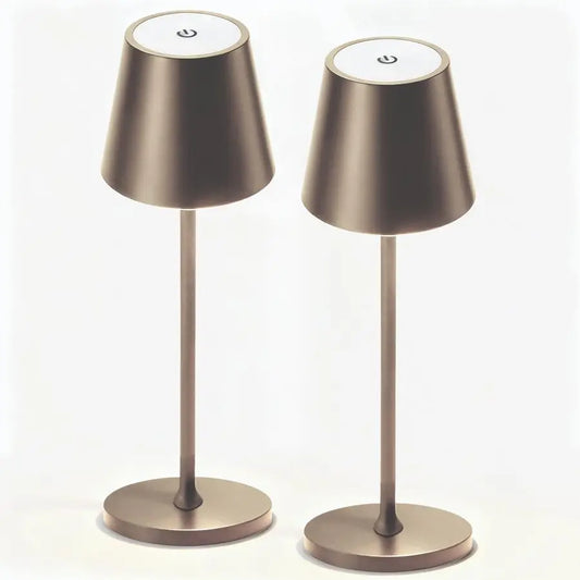 Pack Cordless Table Lamp,Portable LED Desk Lamp, 5200mAh Battery Operated, 3 Color Stepless Dimming Up, for Restaurant, Bedroom,
