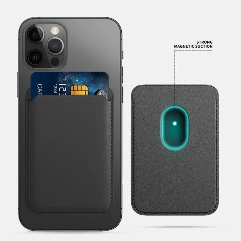 2026 Top Selling！Phone Accessories Magnetic Wallet Holder Leather Case For iPhone13/12/14/15/16/17 Pro Max Phone Card Holder