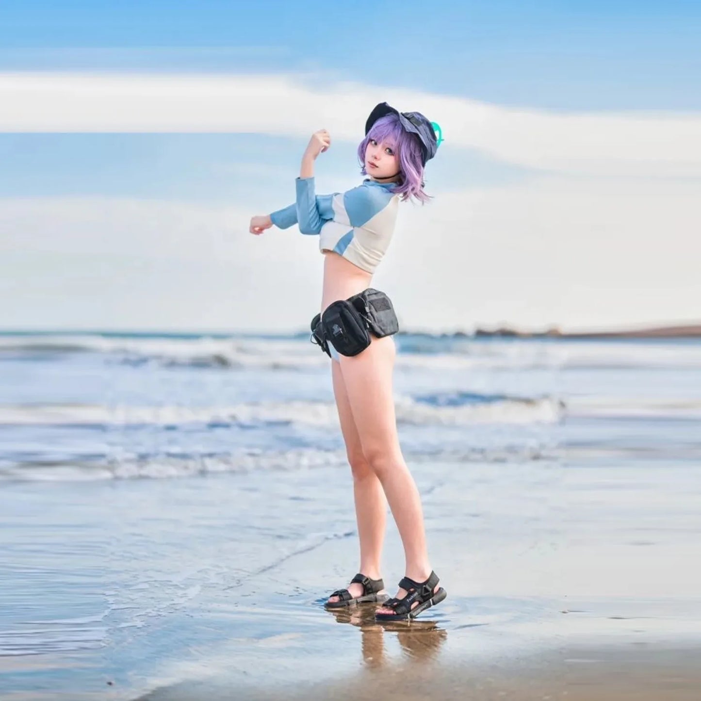 Sorai Saki Cosplay Anime Game Blue Archive Costume Summer Uniform Swimsuit Hot Girls Y2k Streetwear Wigs Halloween party suit