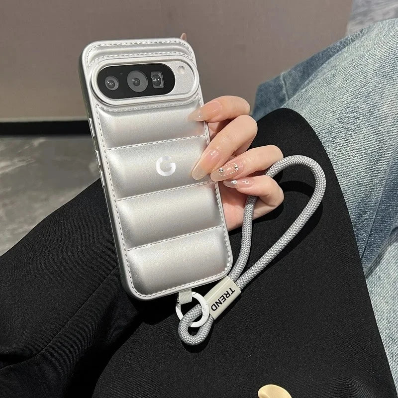 Hot Ins Top-selling Street Shoes Sneaker Case For Google Pixel 10 9 A/Pro XL 8 7 6 A/Pro Down Jacket Cloth Shcokproof Soft Cover