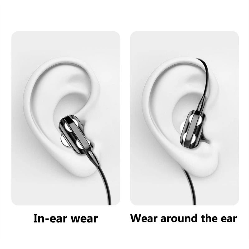 HiFi Wired Noise Reduction Stereo Headphones with Mic