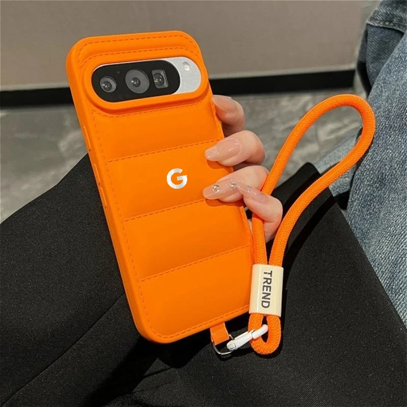 Hot Ins Top-selling Street Shoes Sneaker Case For Google Pixel 10 9 A/Pro XL 8 7 6 A/Pro Down Jacket Cloth Shcokproof Soft Cover