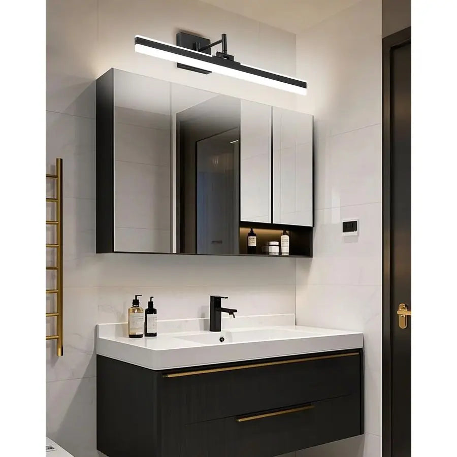 LED Vanity Light,23.6 Adjustable amp Rotatable Bathroom Light Fixture Above Mirror, Wall Sconce, Black