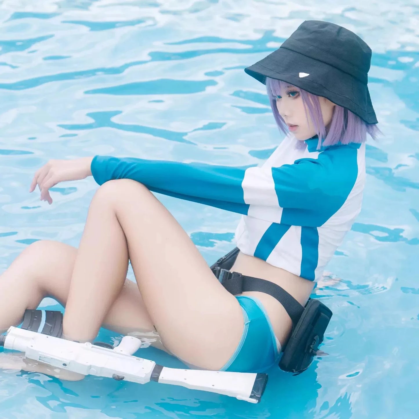 Sorai Saki Cosplay Anime Game Blue Archive Costume Summer Uniform Swimsuit Hot Girls Y2k Streetwear Wigs Halloween party suit