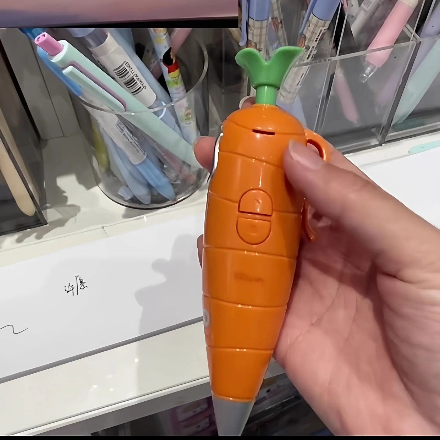 Hot Cartoon Zootopia  Merchandise Series Carrot Voice Recorder Pen Student Ballpoint Pen Multi-Function Recording Pen Girls Gift