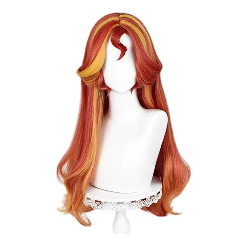 IN STOCK Anime Littlee Ponyy Cosplay Sunset Shimmer Costume Wig Lovely Princess Skirt Uniform  Halloween Party Outfit for Women
