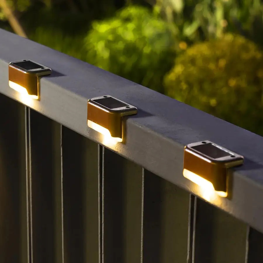 Solar Deck Lights Outdoor 16 Pack, Solar Step Lights Waterproof Led Solar lights for Outdoor Stairs, Step , Fence, Yard, Patio,