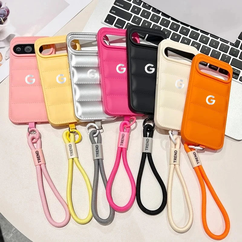 Hot Ins Top-selling Street Shoes Sneaker Case For Google Pixel 10 9 A/Pro XL 8 7 6 A/Pro Down Jacket Cloth Shcokproof Soft Cover