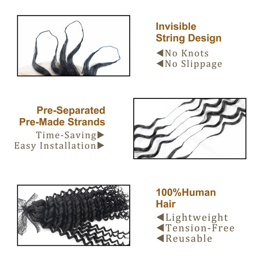 Top Quality 100% Virgin Full Cuticle Human Hair Best Selling Feathers Deep Wave Crochet Human Hair Extension for Black Women