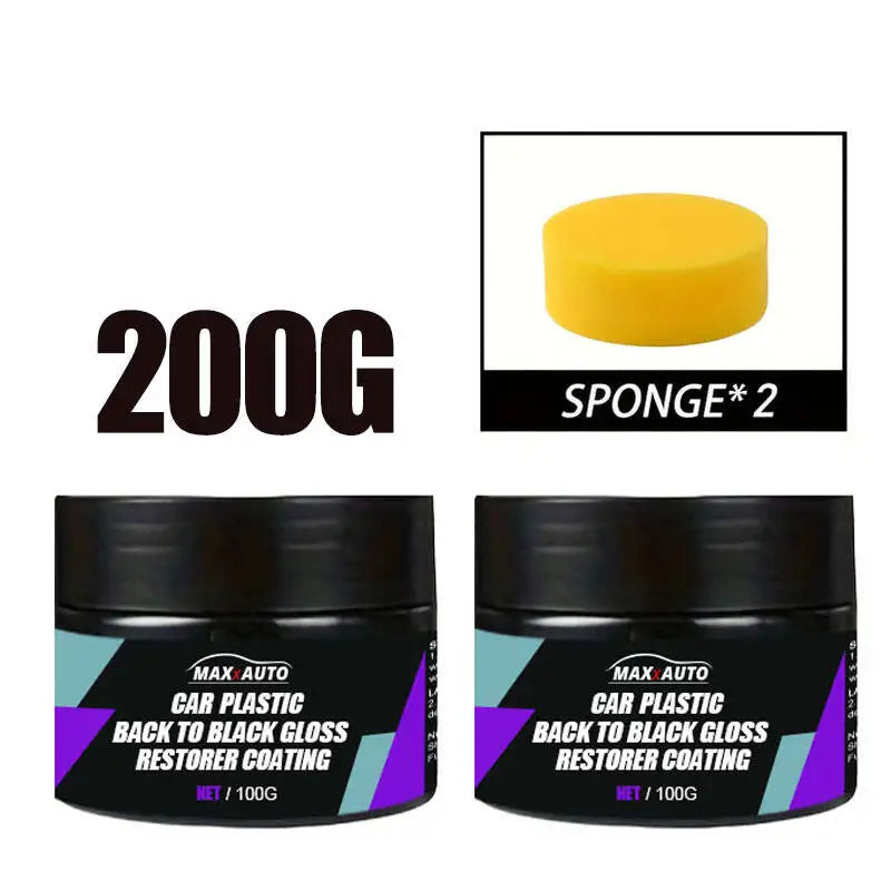 Car Plastic Restorer Back To Black Gloss Car Cleaning Products Plastic Leather Restore Auto Polish And Repair Coating Renovator
