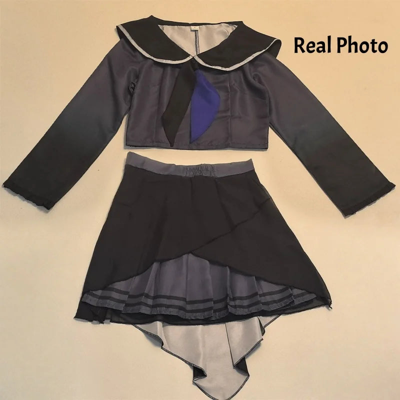 Project Sekai Game Asahina Mafuyu Anime Cosplay Costume Uniform Wig Full Set for Women Girls Halloween Carnival Party Role Play
